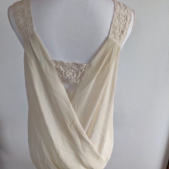 Cookies Hawaii Beige Cross Tank Top - Picture 2 of 7